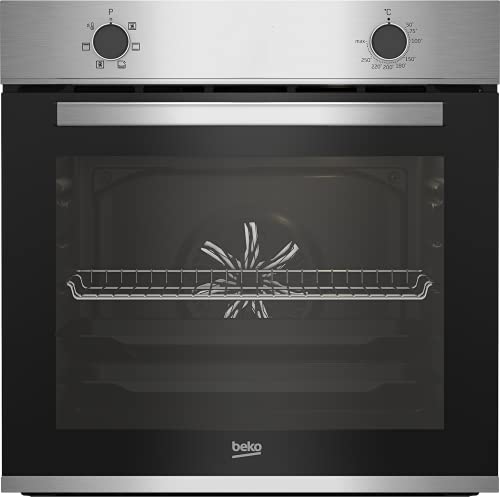 (-42%) Beko Einbaubackofen BBIE12000X/Halogenbeleuchtung/SteamShine/6 Kochfunktionen/H x B x T: 59,5 x 59,4 x 56,7 cm/66l, edelstahl