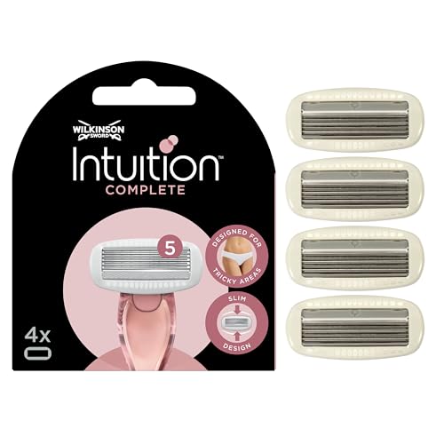 (-31%) Wilkinson Sword - Intuition Complete Rasierer für Frauen, 4 Ersatzklingen, Skin-Protect-Gel für sanftes Gleiten