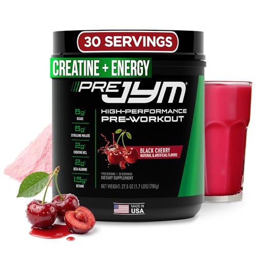 Jym Supplement Science Pre Jym Black Cherry Pre Workout Powder For