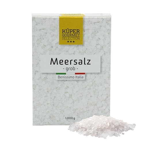 (-35%) Küper Selection Meersalz - 1000g grobes Salz zum Würzen und Verfeinern - ohne Zusätze oder chemische Nachbehandlung