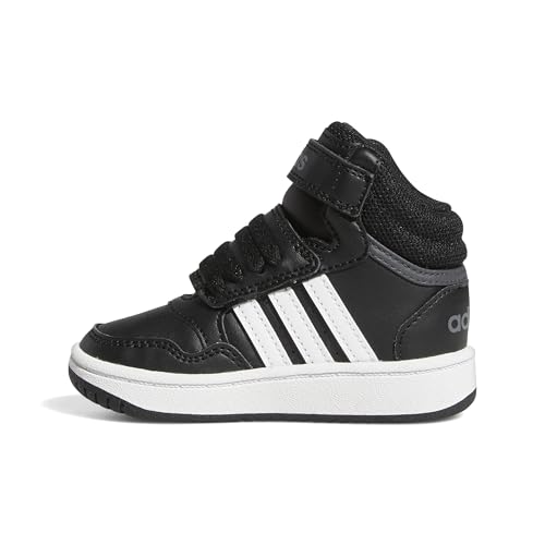 adidas Toddler Hoops 3.0 Mid Core Black/White/Grey Six 9K