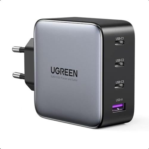 (-36%) UGREEN Nexode 100W USB C Ladegerät, 4 Ports, GaN Netzteil, Laptop Charger