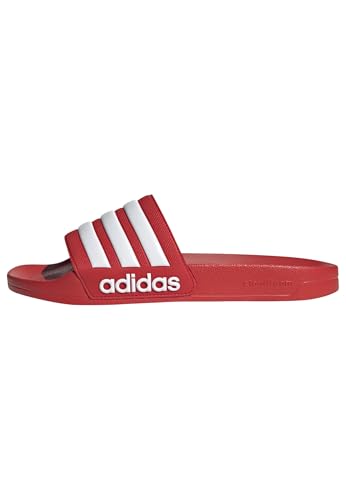 adidas Adult Adilette Shower Vivid Red/White/Vivid Red 14
