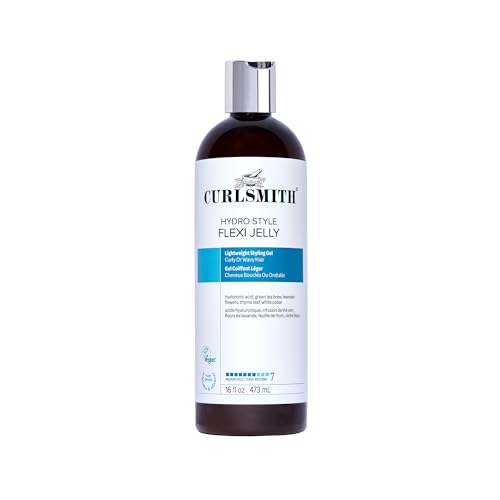CURLSMITH - Hydro Style Flexi-Jelly - Vegan Defining Gel for Wavy, Curly or Coily Hair (16 fl oz)
