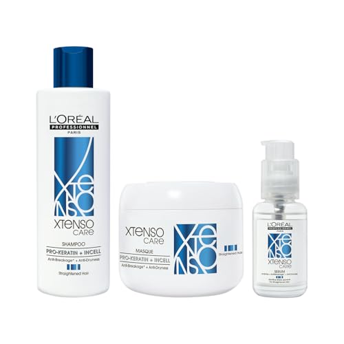 Xtenso Care Shampoo + Mask + Serum Combo Pack For Straightened Hair (250Ml + 196Gm + 50Ml)| Hair Care Regi For Straightened Hair, Pack Of 1