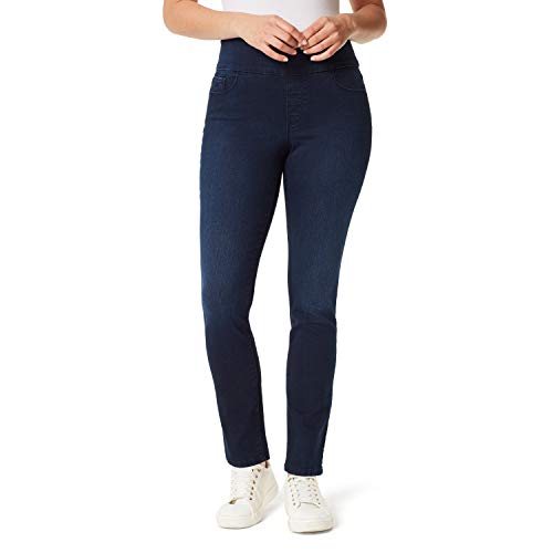 GLORIA VANDERBILT Women's Amanda Pull On High Rise Jean, Kansas, 10 Regular