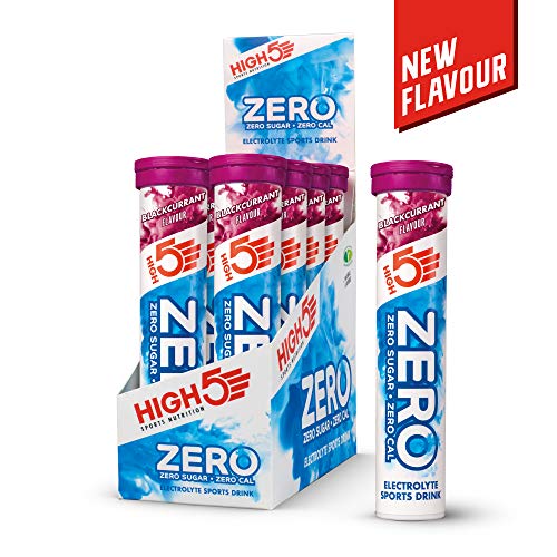 HIGH5 ZERO Electrolyte Tablet - Hydration Tablets Enhanced with Vitamin C - 0 Calories & Sugar Free - Boost Hydration, Performance & Wellness - Blackcurrant, 160 Tablets (20x, Pack of 8)