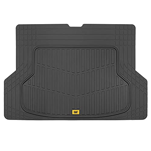 CAT Heavy Duty SUV Black Cargo Liner & Car Trunk Mat - Universal Trimmable All Weather Cargo Mats for Back of SUV - SUV Trunk Mat & Carpet Cover Trunk Liner - Cargo Cover Trunk Cover 53" x 36.25"