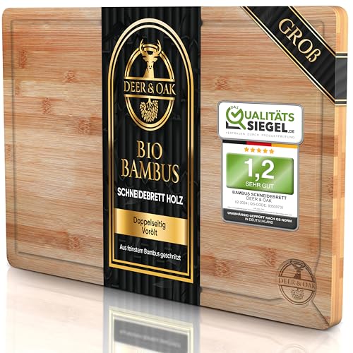 (-29%) Deer & Oak Schneidebrett Bambus 38x25x2 cm, vorgeölt