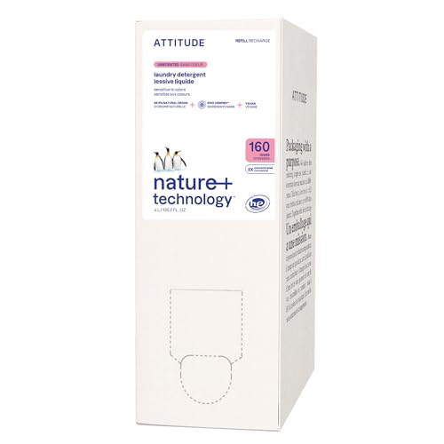 Attitude Liquid Laundry Detergent Refill Ewg Verified He Compatible