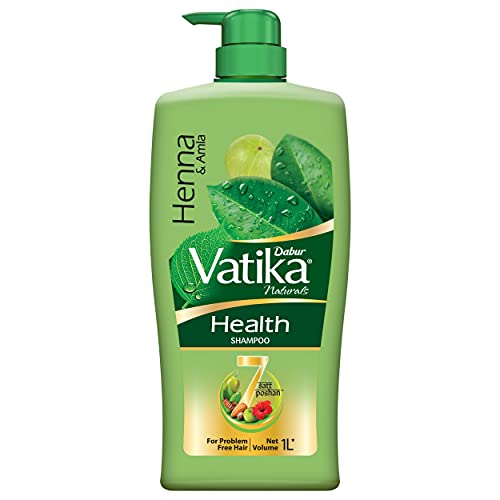 Dabur Vatika Health Shampoo - 1 L | With Henna & Amla | For Strong, Problem-Free Hair Dabur Vatika Health Shampoo - 1 L | With Henna & Amla | For Stro