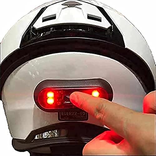 VERSATTA LED Motorcycle Helmet Light, Bike Bicycle Rear Red Safety Light, Helmet Light, Warning Tail Lights, Helmet Light for Night Riding with USB Chargeable Cable Small