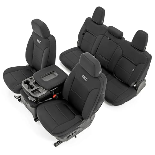 Rough Country F&R Neoprene Seat Covers for 19-21 Chevy Silverado 1500-91037