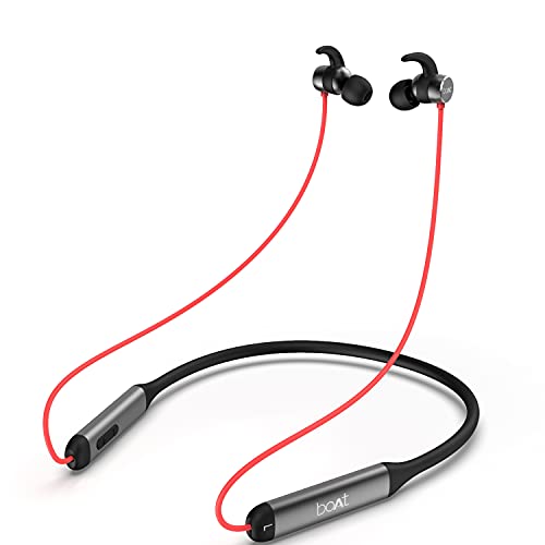 Boat Rockerz 330 in-Ear Bluetooth Neckband with Upto 30 Hours Playtime, ASAP Charge, Signature Sound, Dual Pairing & IPX5 with Mic (Raging Red)