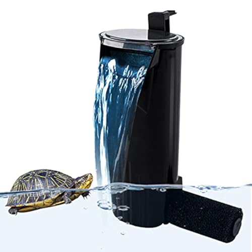 PULACO Aquarium Internal Filter 3 to 20 Gallons, for Turtle Tanks, Reptiles, Amphibians, Frog, Cichlids, Newt or Fish Tank