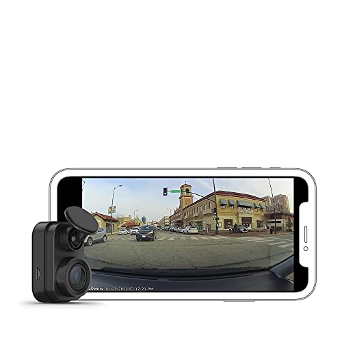 Garmin Dash Cam Mini 2, Tiny Size, 1080p and 140-degree FOV, Monitor Your Vehicle While Away w/New Connected Features, Voice Control - 010-02504-00