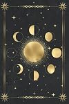 Tarot Journal: Witches Tarot Card Notebook For Your Daily Reading, Mystic Sun Moon And Stars Design Makes A Great Wiccan Gift