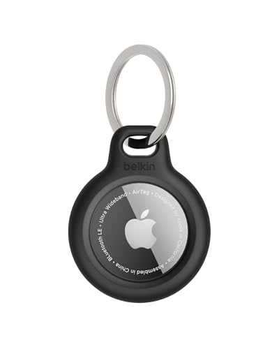 (-42%) Belkin AirTag Hülle mit Schlüsselanhänger (Secure Holder Schutzhülle für Air Tag, Accessoire mit Kratzschutz) – Schwarz
