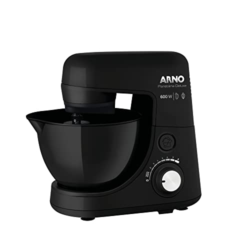 Batedeira Planetária Arno Nova Deluxe 600W Preta SX34