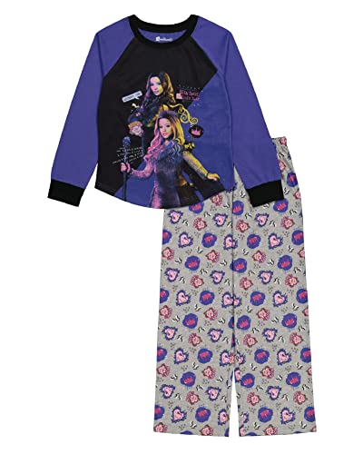 Disney Girls' Descendants 2-Piece Loose-Fit Pajamas Set, BEEN THERE SPELLED THAT, 4