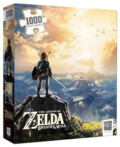 The Legend of Zelda "Breath of the Wild" 1000 Piece Jigsaw Puzzle Collectible Puzzle Featuring Link from The Legend of Zelda Video Game Officially Licensed Nintendo Merchandise