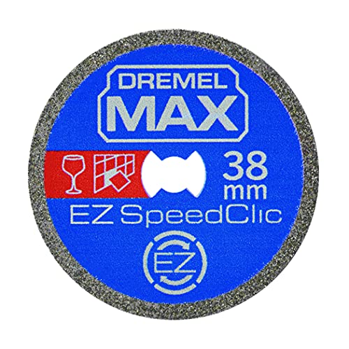 (-32%) Dremel MAX Hochleistungs-Trennscheibe (SC545DM) Diamant-Trennscheibe mit EZ SpeedClic System, 38 mm, max. Lebensdauer