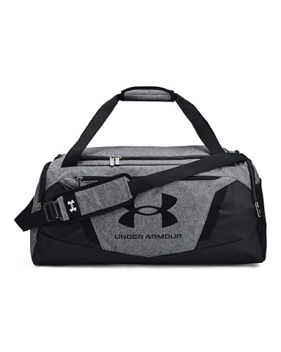 Under Armour Unisex-Adult Undeniable 5.0 Duffle, Pitch Gray Medium Heather (012)/Black, Medium