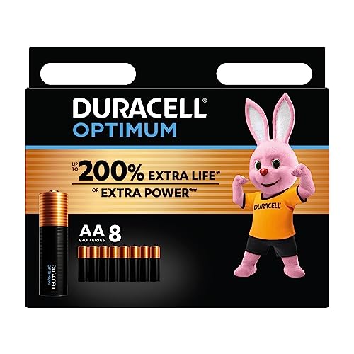 (-30%) DURACELL Optimum AA-Batterien (8er-Pack) – Alkaline-Batterien 1,5 V