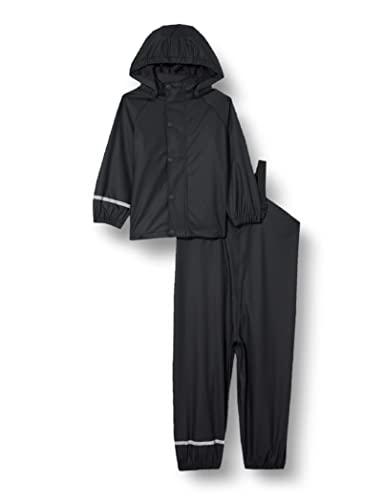 (-40%) NAME IT Unisex Nkndry Rain Set Noos Regenanzug, Schwarz, 80 EU
