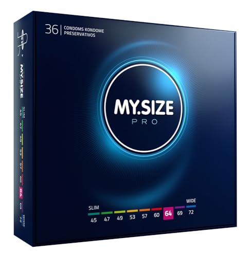 MY.SIZE PRO Condom Size 6, 64 mm, XL, 36 Condoms - Perfect fit and a Suitable Size for Everybody