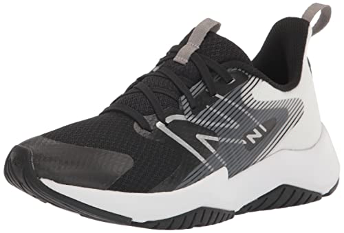 New Balance Rave Run V2 Lace-up Shoe, Black/White, 2 US Unisex Big Kid