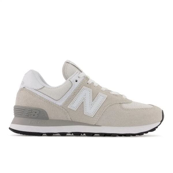 New Balance Women's 574 Core Sneaker, Nimbus Cloud/White, 8.5 Wide