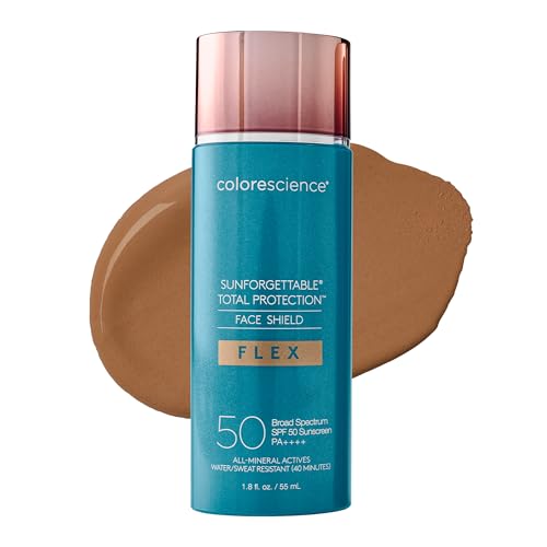 Colorescience, Total Protection Face Shield Flex, SPF 50, Deep