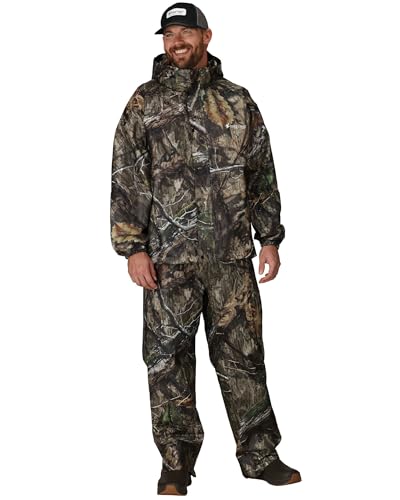 FROGG TOGGS Men's Standard Classic All-Sport Waterproof Breathable Rain Suit Camo, Mossy Oak DNA, Medium