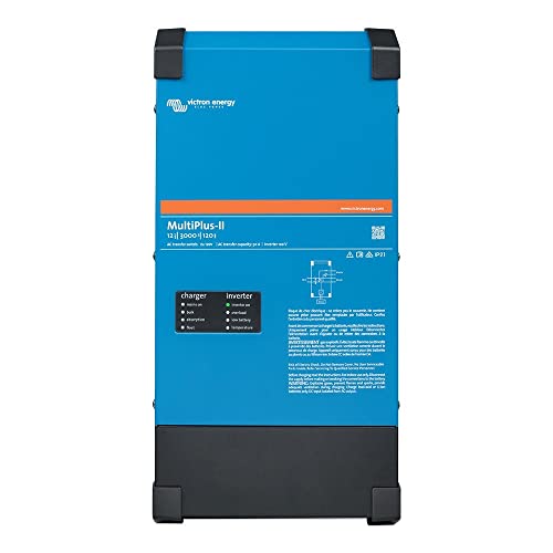 Victron Energy MultiPlus-II - Power Inverter - 2X Pure Sine Wave Inverter Charger for 120 amp Battery - with PowerAssist Technology - 3000VA 12-Volt