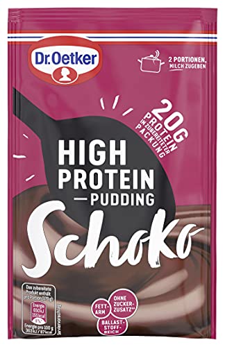 🔥 STARKER PREIS (-52%) Dr. Oetker High Protein-Pudding-Pulver Schoko: Leckeres Dessert oder Protein Snack für den Genuss zwischendurch