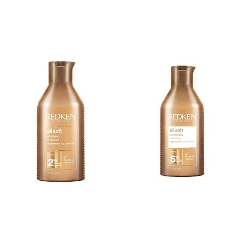 Redken All Soft Shampoo and Conditioner Set For Dry or Brittle Hair - Provides Intense Softness and Shine With Argan Oil, 10.1 Fl Oz