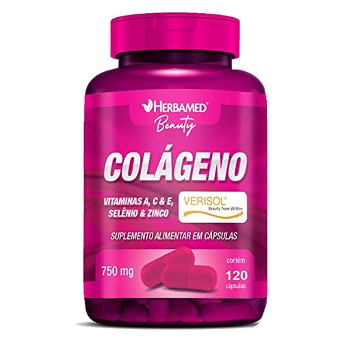 Colágeno Verisol + Vitaminas e Minerais - 120 Cápsulas - Herbamed, Herbamed