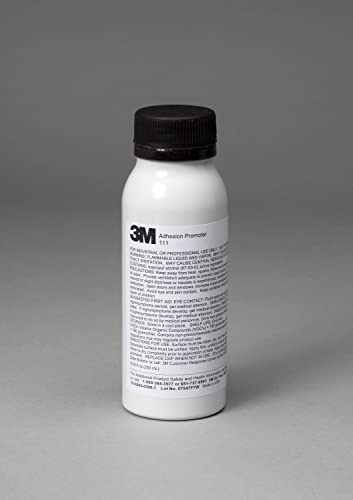3M Adhesion Promoter 111, Clear, 250 mL Bottle, Fast-Acting, Quick Drying, Isopropyl Alcohol Based Solution, Promotes Better Adhesion of 3M VHB Tapes