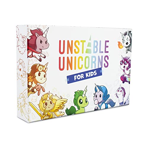 Unstable Games - Unstable Unicorns for Kids Edition Base Game - A strategic card game for Kids!