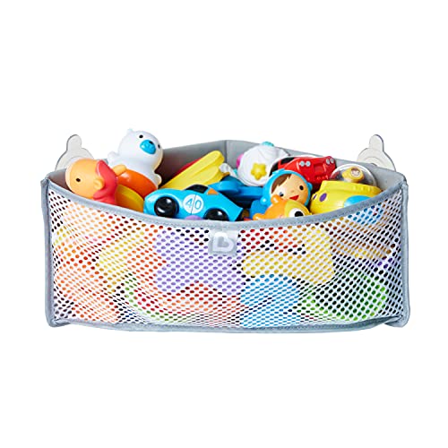 Munchkin High'n Dry Corner Bath Toy Organiser, Grey
