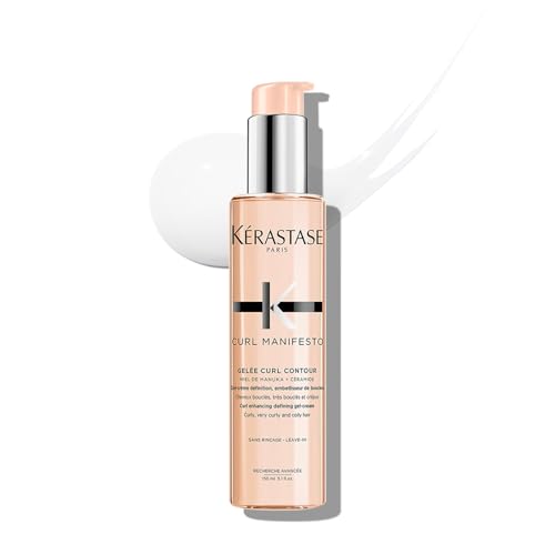 KÉRASTASE Curl Manifesto Gelee Curl Contour Hair Serum, Enhances Curl Definition Without Crunch, Anti-Frizz with Shea Butter for All Wavy, Curly, Very Curly & Coily Hair, 5.07 Fl Oz