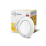 wipro Garnet 5W Round Downlight Junction Box Red GlareFree Design Recessed Downlighter for False Ceiling Cutout 3 Inch Pack of 1