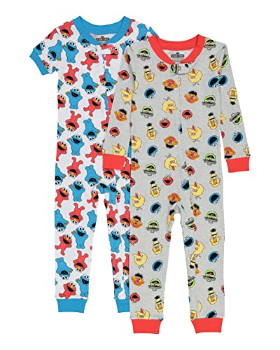 Sesame Street boys Footless Pajamas Baby and Toddler Sleepers, Sesame Pals, 18 Months US