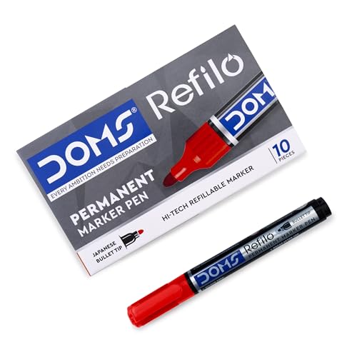 Refilo Non-Toxic Hi-Tech Refillable Permanent Ink Pens(Red x 20 Set)