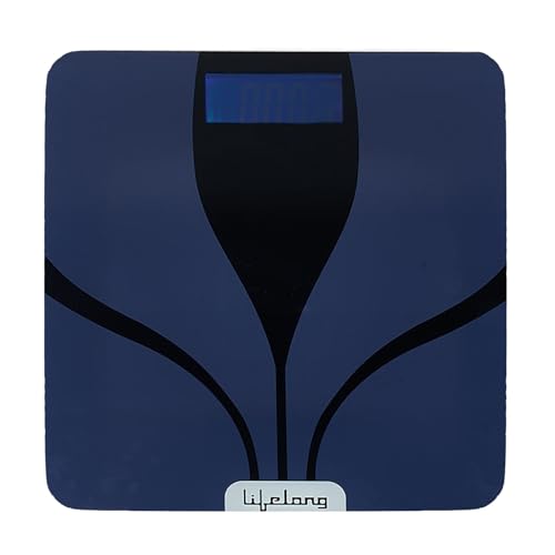 Lifelong LLWS27 Digital Weighing Scale|Glass Weighing Scale Machine|Electronic Bathroom Scales & Weight Machine for Home & Human Balance Battery inclu