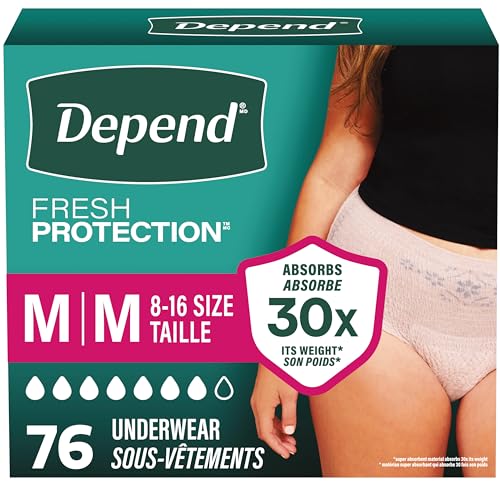Depend Fresh Protection Adult Diapers Incontinence Underwear For