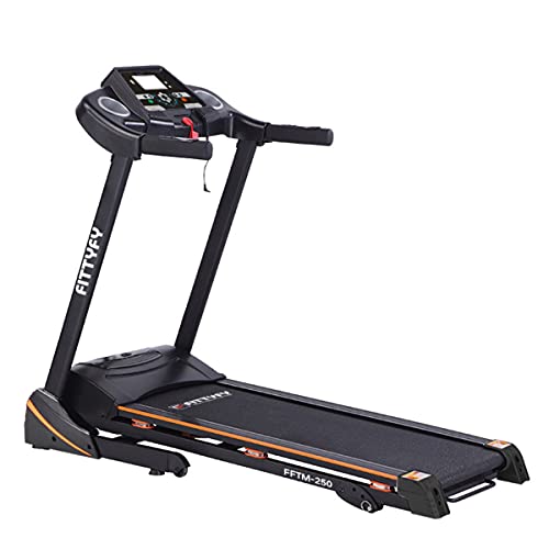 INALSA Motorized Treadmill for Home (4.0HP Peak) FFTM 250-12 Preset Programs,LCD Panel Foldable,3Section Incline, End Cap Lubrication System,(Free Ins