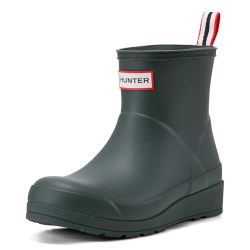 Hunter Women's Play Short Rain Boot, Arctic Moss, 8