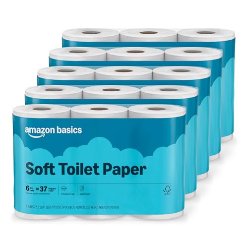 Amazon Basics 2-Ply 350 Toilet Paper Roll 30-Pack for $20 w/ Sub & Save + free shipping